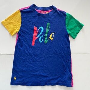 Polo by Ralph Lauren Kids 7 Multicolor Polo Shirt Polo T Shirt. Vintage